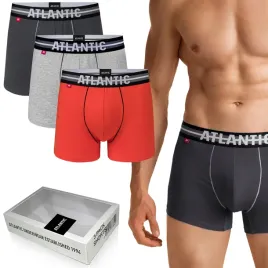 atlantic-szorty-meskie-3pak-dopasowane-3smh-wielokolorowy-xxl