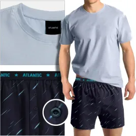 atlantic-pizama-meska-krotka-zestaw-nmp001-niebieski-jasny-granatowy-xxl