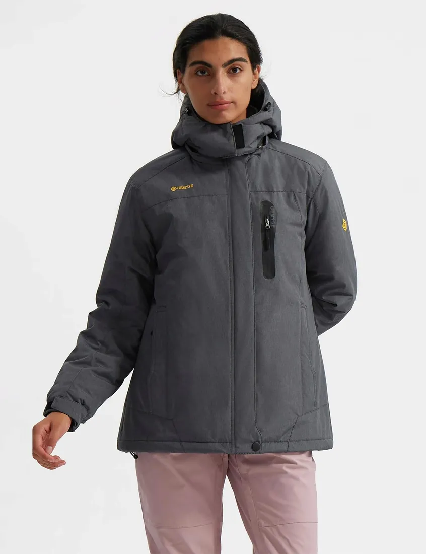 damska-wodoodporna-kurtka-trekkingowa-narciarska-wiatroszczelna-grafit-m-stan-nowy
