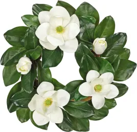 wieniec-na-drzwi-sztuczny-wianek-z-magnolii-kwiatowa-dekoracja-50-cm