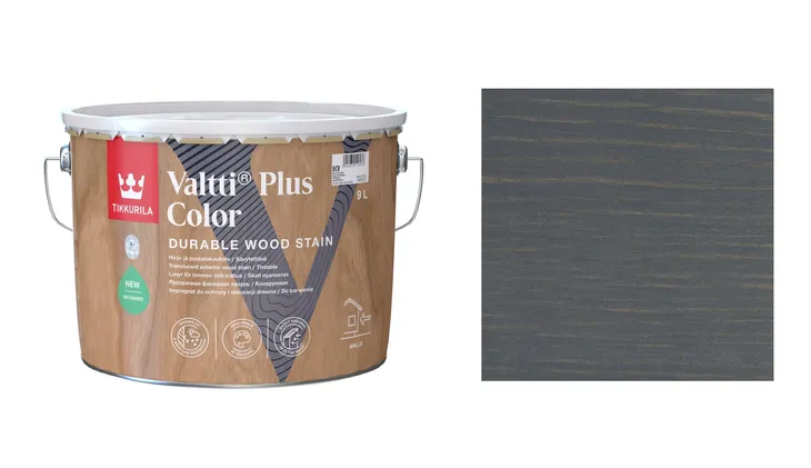 TIKKURILA VALTTI PLUS COLOR 9L 5154 Deco Grey - IMPREGNAT SZYBKOSCHNĄCY