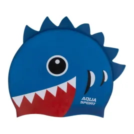 czepek-plywacki-silikonowy-dla-dzieci-na-basen-aqua-sport-junior-fish-blue
