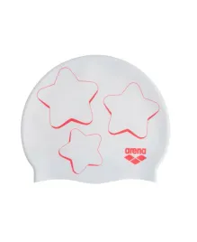 czepek-plywacki-na-basen-silikonowy-dla-dzieci-arena-print-junior-white