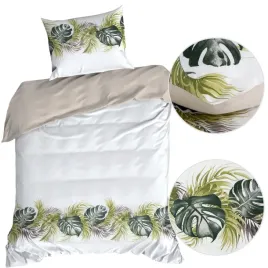 posciel-140x200cm-bawelna-100percent-komplet-poscieli-tropikalna-monstera-miekka