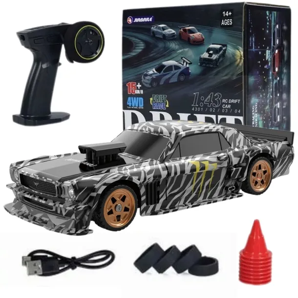 SAMOCHÓD ZDALNIE STEROWANE NA PILOT AUTO RC DO DRIFTU 15 Km/h ŻYROSKOP GYRO