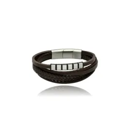 bransoletka-meska-ze-stali-i-skory-yves-brazowa-23-cm-na-prezent