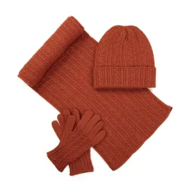 komplet-zimowy-czapka-komin-rekawiczki-skagway-100percent-akryl-rudy-unisex