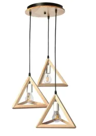lampa-drewniana-wiszaca-led-sufit-3x-e27-trojkaty