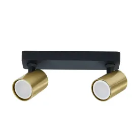 spot-reflektor-scienny-sufitowy-obrotowy-snow-podwojny-czarny-zloty-2xgu10