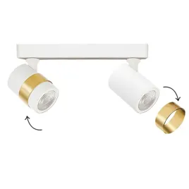 lampa-spot-anillo-2-reflektor-bialy-zlote-pierscienie-regulowany-kat-2xgu10