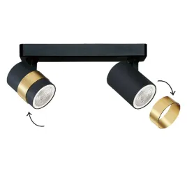 lampa-spot-anillo-reflektor-czarny-zlote-pierscienie-regulowany-kat-2xgu10