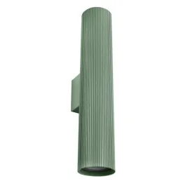 kinkiet-scienny-esla-s1004-ryflowany-28-cm-zielony-oliwkowy-2xgu10