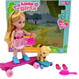 lalka-laleczka-na-deskorolce-z-pieskem-dla-dzieci