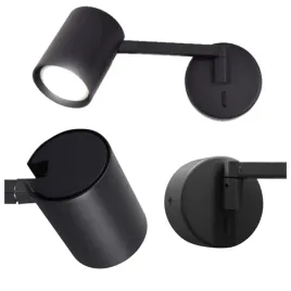 kinkiet-scienny-snow-z-wysiegnikiem-obrotowy-gu10-czarny-light-prestige