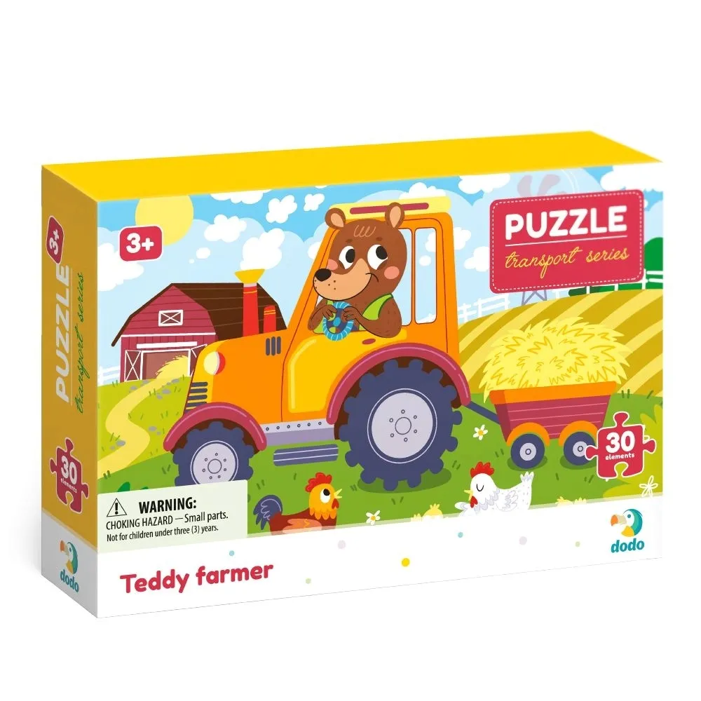 puzzle-profesje-30-elementow-farmer-teddy-dodo-stan-nowy