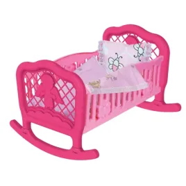 kolyska-dla-lalek-rozkladana-rozowa-technok-doll-bed