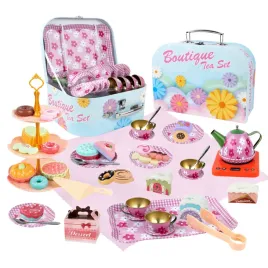 metalowy-zestaw-do-herbaty-dzbanek-filizanki-tacka-slodycze-kocyk-walizka