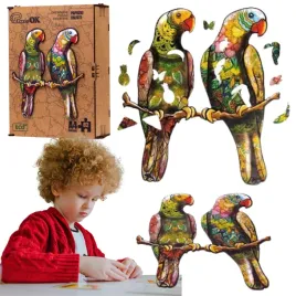puzzle-drewniane-ukladanka-papuzki-faliste-zestaw-puzzli-a4-ozdoba