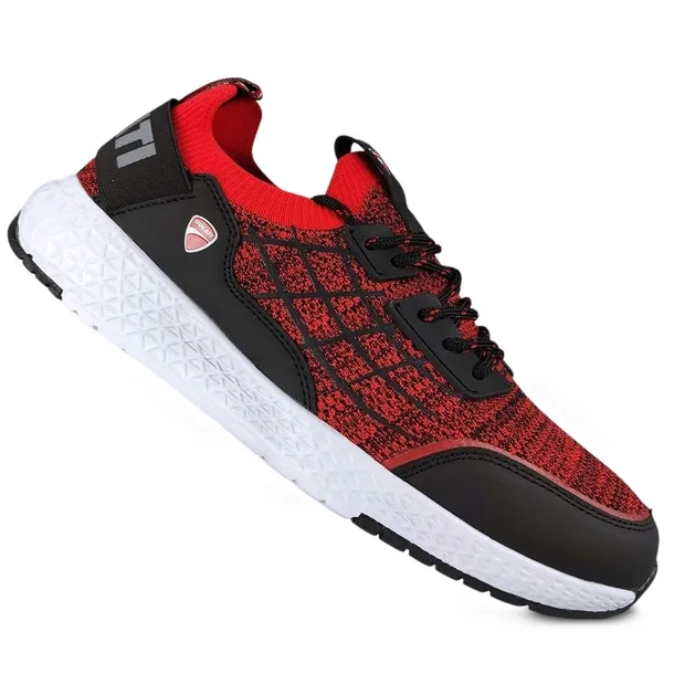 Buty Sneakersy Sportowe Ducati Czerwono Czarne 44
