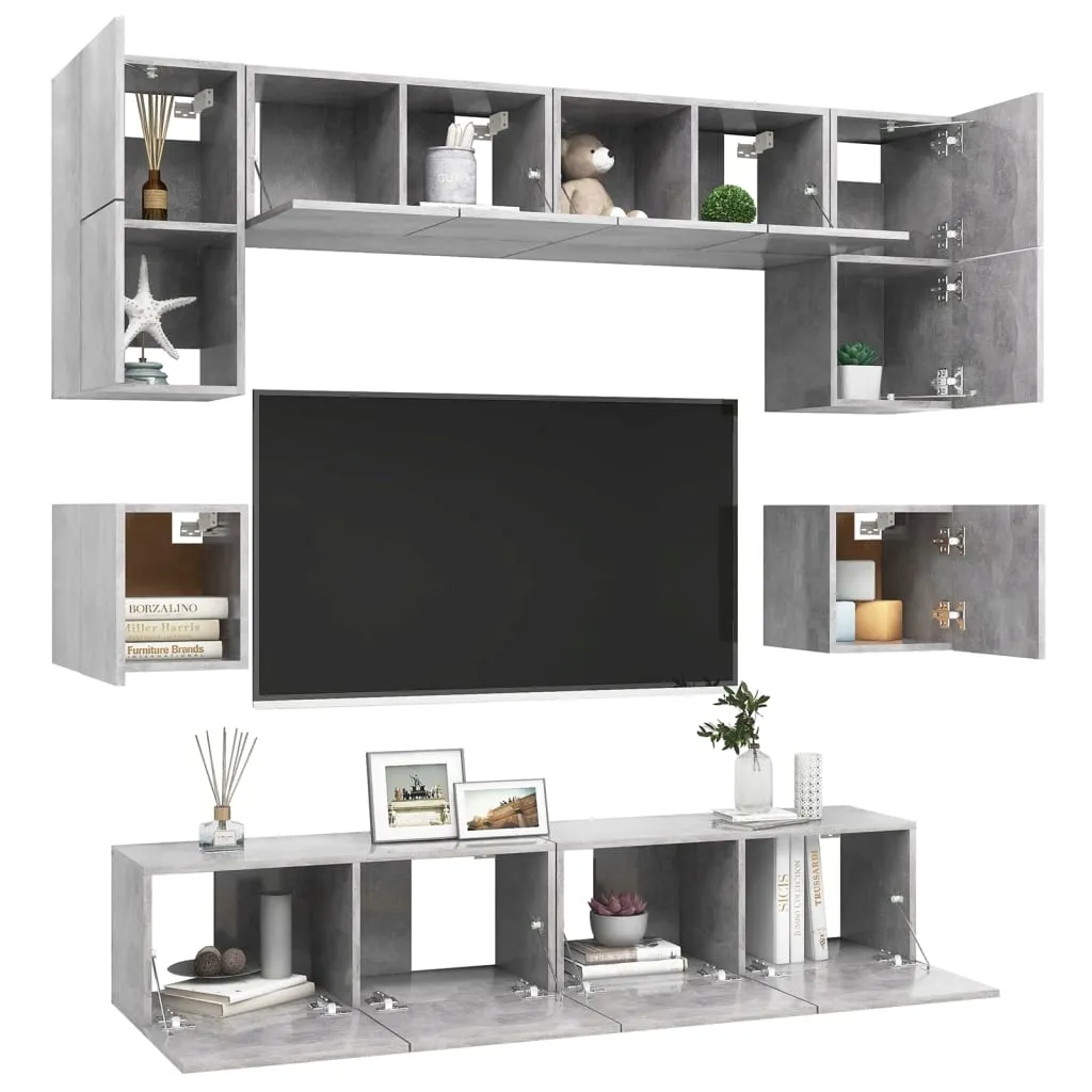 hang-tv-cabinet-set-grey-concrete-8pcs-stan-nowy