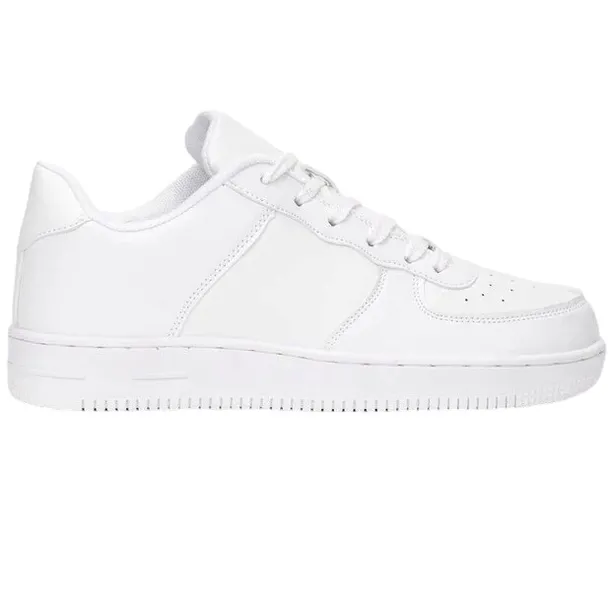 Buty Sportowe Męskie Białe Sneakersy Skórzane Klasyczne Modne Wygodne 41