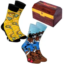 skarpetki-damskie-rainbow-socks-pirate-treasure-box-2-pary-zabawne-36-40