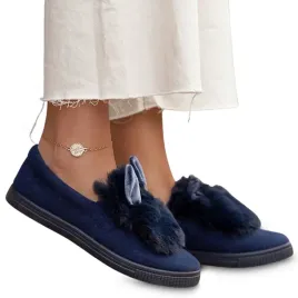 kapcie-buty-domowe-trampki-z-futerkiem-granat-38