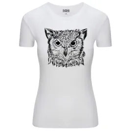 koszulka-damska-t-shirt-ze-zwierzecym-nadrukiem-szkic-glowy-sowy-xxl