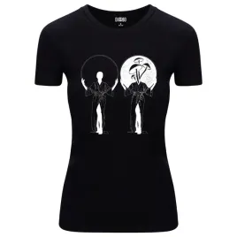 koszulka-damska-t-shirt-z-abstrakcyjnym-nadrukiem-kobieta-z-grzybami-s
