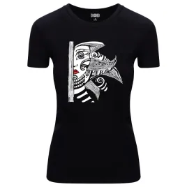 koszulka-damska-t-shirt-z-abstrakcyjnym-nadrukiem-twarzy-kobiety-s