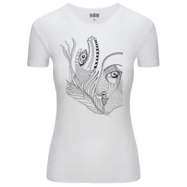 koszulka-damska-t-shirt-z-abstrakcyjnym-nadrukiem-surrealistyczna-twarz-xl