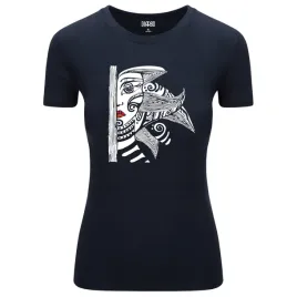 koszulka-damska-t-shirt-z-abstrakcyjnym-nadrukiem-twarzy-kobiety-m