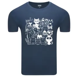 koszulka-meska-t-shirt-ze-zwierzecym-nadrukiem-kocia-rodzinka-l