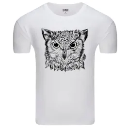 koszulka-meska-t-shirt-ze-zwierzecym-nadrukiem-szkic-glowy-sowy-l