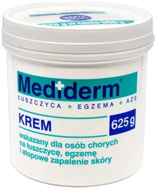 MEDIDERM – KREM PIELĘGNUJĄCY DO SKÓRY NA ŁUSZCZYCĘ I EGZEMĘ 625 G