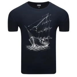 koszulka-meska-t-shirt-z-morskim-nadrukiem-jak-szkic-statek-xl