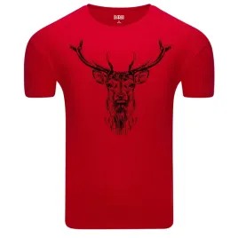 koszulka-meska-t-shirt-z-nadrukiem-jak-szkic-glowa-jelenia-z-porozem-xl