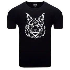 koszulka-meska-t-shirt-z-przyrodniczym-nadrukiem-glowy-dzikiego-rysia-xs