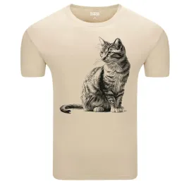 koszulka-meska-t-shirt-z-nadrukiem-jak-szkic-siedzacy-kotek-m