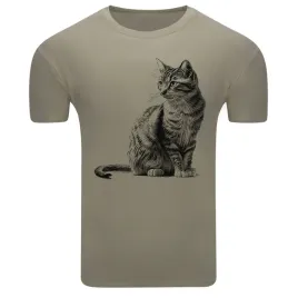 koszulka-meska-t-shirt-z-nadrukiem-jak-szkic-siedzacy-kotek-xl
