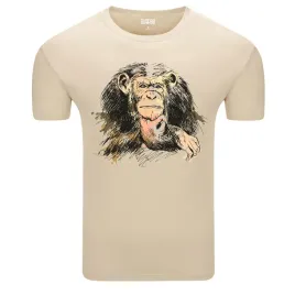 koszulka-meska-t-shirt-z-przyrodniczym-nadrukiem-myslacego-szympansa-xxl