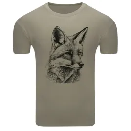 koszulka-meska-t-shirt-z-nadrukiem-jak-szkic-glowa-lisa-m