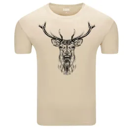 koszulka-meska-t-shirt-z-nadrukiem-jak-szkic-glowa-jelenia-z-porozem-s