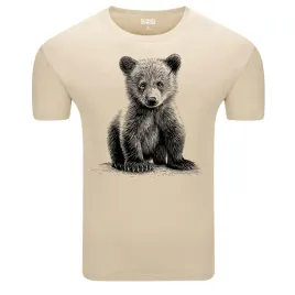 koszulka-meska-t-shirt-z-nadrukiem-jak-szkic-mlody-niedzwiadek-xxl