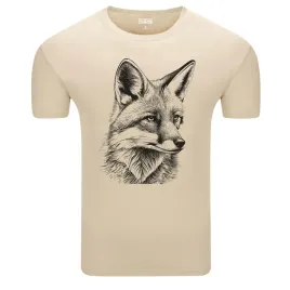 koszulka-meska-t-shirt-z-nadrukiem-jak-szkic-glowa-lisa-l