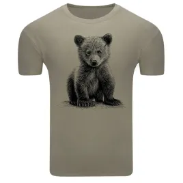 koszulka-meska-t-shirt-z-nadrukiem-jak-szkic-mlody-niedzwiadek-l