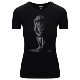 koszulka-damska-t-shirt-z-nadrukiem-szkic-polujacy-lew-dla-fanow-natury-xxl