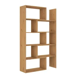 regal-keli-2-regulacja-dab-sonoma-bialy-artisan-do-salonu-pokoju-sypialni