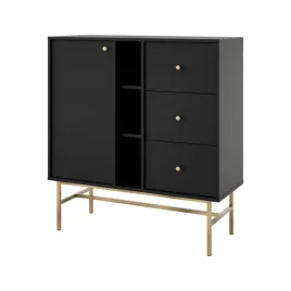 komoda-polki-szuflady-czarny-grafit-salon-jadalnia-luna-l824-stelaz