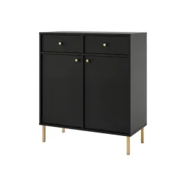 komoda-z-szufladami-drzwi-czarny-grafi-salon-jadalnia-luna-l826-noga-prosta
